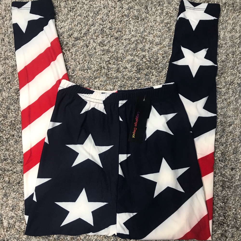 Kids American Flag leggings